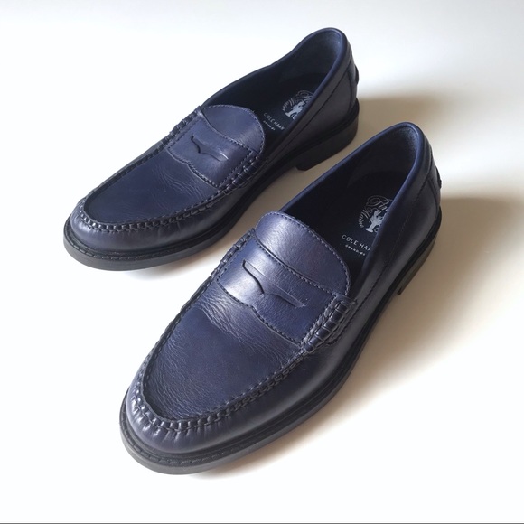 Cole haan navy blue loafers Clearance